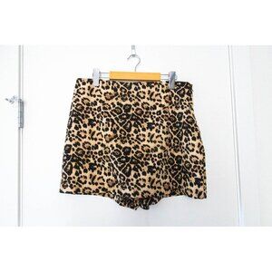 Zara Leopard Print Mini Skort